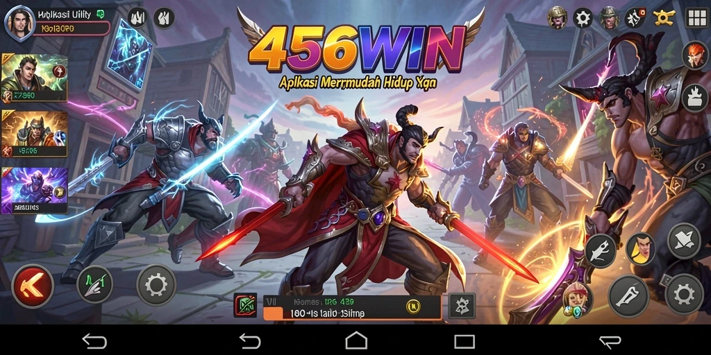 Screenshot utama 456WIN menampilkan berbagai fitur utility yang efisien.