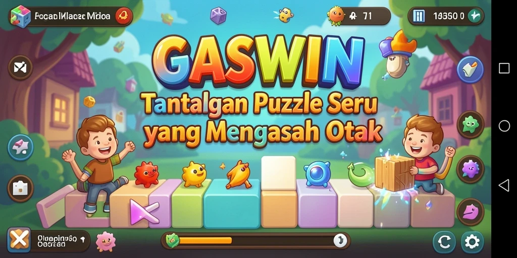 Tampilan gameplay GASWIN dengan tantangan Puzzle yang beragam dan menarik.