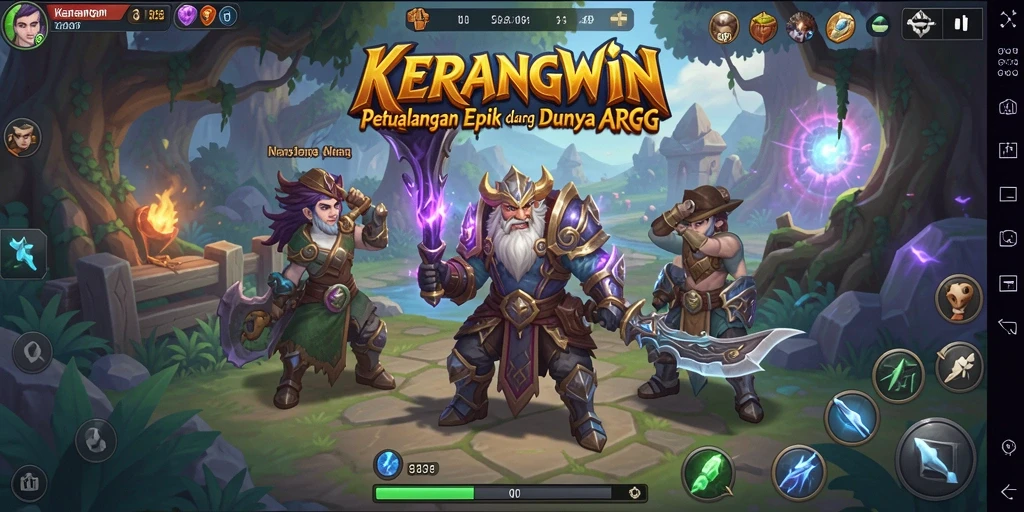 Gameplay KERANGWIN yang mendebarkan dan penuh aksi.
