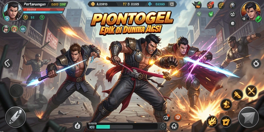 Tampilan menarik dari gameplay Action PIONTOGEL yang mendebarkan.