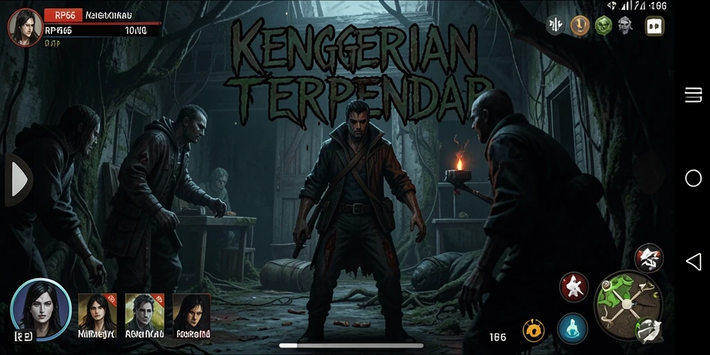 Screenshot menampilkan gameplay menakutkan dalam RP66.
