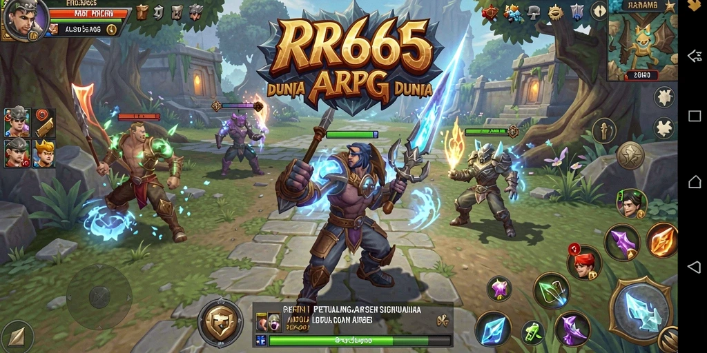 Gambaran aksi seru dalam gameplay ARPG RR666.