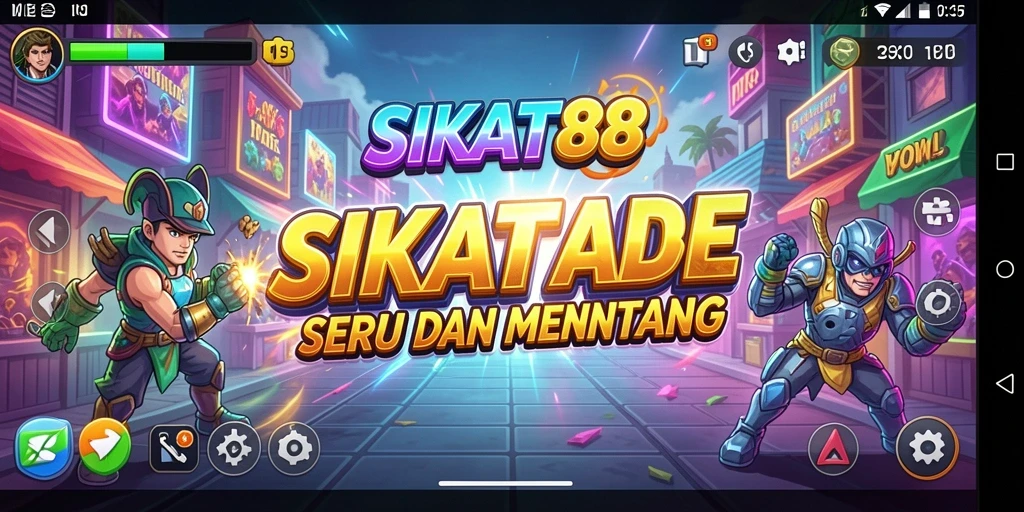Tangkapan layar utama SIKAT88 menampilkan aksi gameplay yang seru dan menantang.